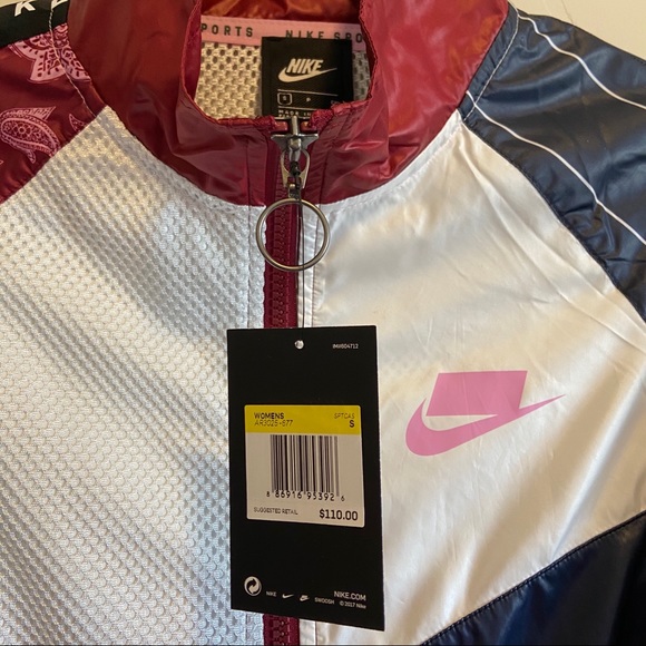 Nike Sportswear Woven Track Jacket Red/White/Blue - Picture 4 of 6